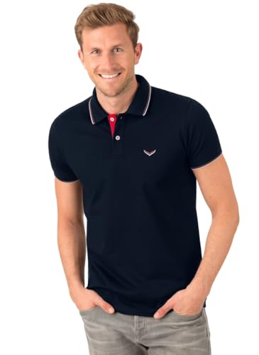 Trigema Męska koszulka polo slim fit, grantowy, XXL