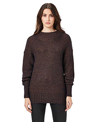 G-STAR RAW Damski sweter Viisi Mock Loose Knits, Niebieski (Mazarine Blue D17828-c461-4213), XXS