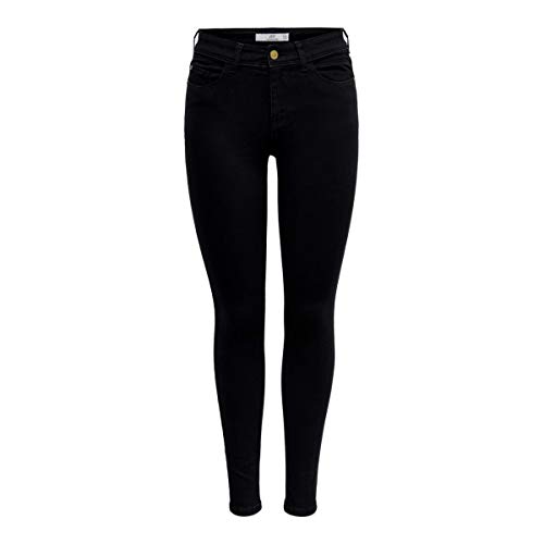 JACQUELINE de YONG Jdyjona Life Skinny Hw Stay Blk DNM Noos jeansy damskie