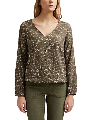 edc by ESPRIT Bluzka damska, 353/khaki Green 4, L