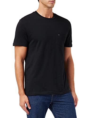 Lee Męski t-shirt Pocket Tee, czarny, S