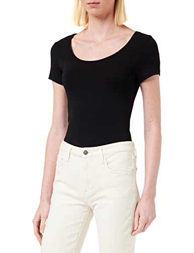 VERO MODA Damska koszulka Vmmaxi My Ss Soft U-Neck Noos, czarny Black, M