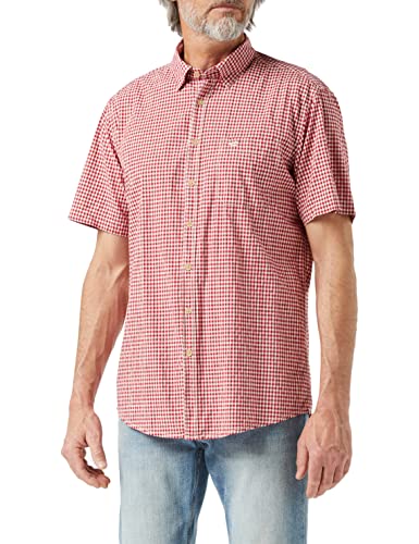 camel active Męska koszula rekreacyjna, czerwony (Red Core S39), M