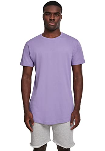 Urban Classics Męski T-Shirt Shaped Long Tee jednokolorowy, długi krój, męska koszula, dostępna w wielu różnych kolorach, rozmiary XS- 5XL, lawendowy, 3XL