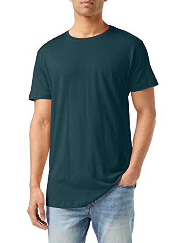 Urban Classics Męski T-shirt Shaped Long Tee jednokolorowy, długi krój koszulka męska, dostępna w wielu różnych kolorach, rozmiary XS-5XL, Jasper., M