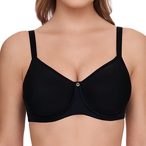 Susa Damski biustonosz Spacer z fiszbinami Catania Comfort, czarny (schwarz 004), 75F