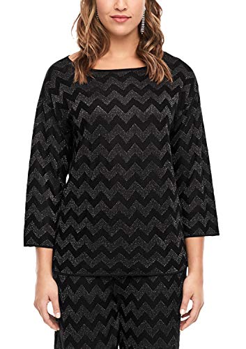 TRIANGLE Sweter damski, Czarny (Black Colorblockin 99x3), 42 PL