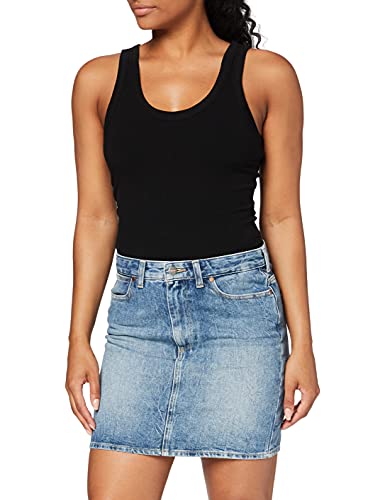 Wrangler Damska spódnica Mid Length Skirt, niebieski (Indigo Beach 28h), XS