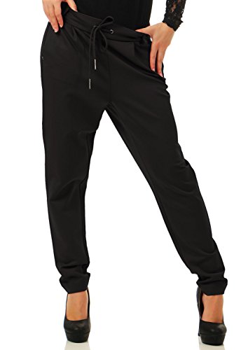 Vero Moda Damskie spodnie Vmeva Mr Loose String Noos, Czarny, M