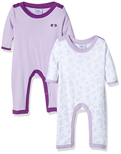 Twins Śpioszki dziecięce, uniseks, 2 sztuki w opakowaniu, Fioletowy (Lila 4004), 56 cm