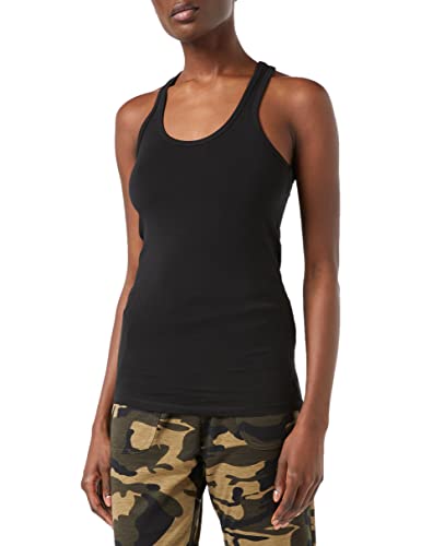 Urban Classics Damski top z dżerseju, koszulka sportowa, czarny (czarny 7), M