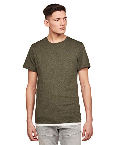 G-STAR RAW Męski T-shirt Base-S Regular, Wielokolorowy (Wild Rovic Htr 336-b245), S