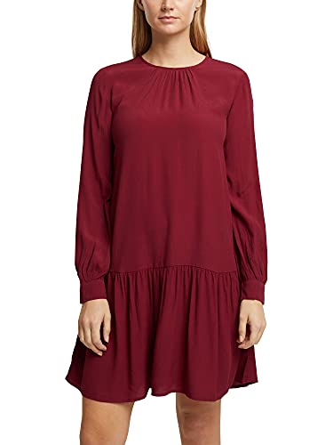 ESPRIT Sukienka z LENZING™ ECOVERO™, Bordeaux Red, 38