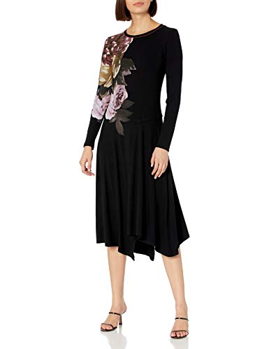 Desigual Damska sukienka na co dzień, czarny, XS