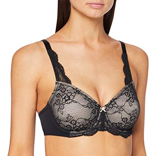 Triumph Sensacja konturowania W01 Biustonosz Minimizer Kobiety, Czarny, 75F