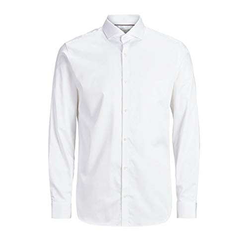 JACK & JONES Jprcomfort Shirt L/S Noos męska koszula biznesowa, biały, S