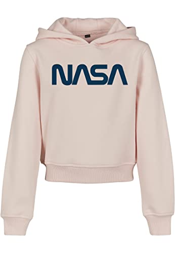 Mister Tee Bluza dziecięca unisex NASA Cropped Hoody, Różowy (różowy 00185), 152/rozmiar producenta: 146/152