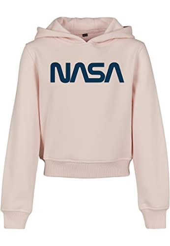 Mister Tee Bluza dziecięca unisex NASA Cropped Hoody, Różowy (różowy 00185), 152/rozmiar producenta: 146/152