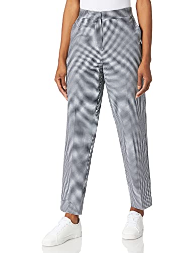 Tommy Hilfiger Damskie spodnie Slub Co Slim, Gingham/Pustynne niebo, 38 PL