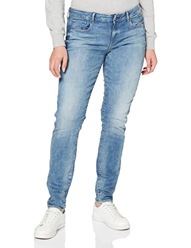 G-STAR RAW Dżinsy damskie 3301 Deconstructed Skinny, niebieski (Beach Medium Aged 9587-9344), 26W x 32L