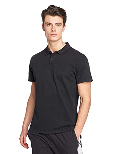 Urban Classics Męska koszulka polo Garment Dye Pique, czarny (Black Washed 00709), S