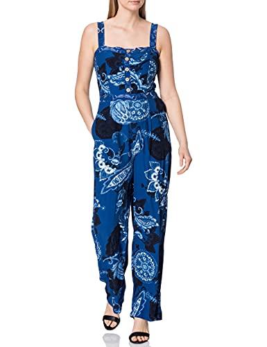 Desigual Damskie spodnie Patricia Casual, niebieski, S