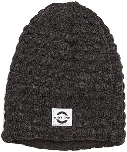 mikk-line Czapka dziecięca uniseks dla niemowląt, szara (Dark Grey Melange 180), 49/51 (rozmiar producenta: 86/92)