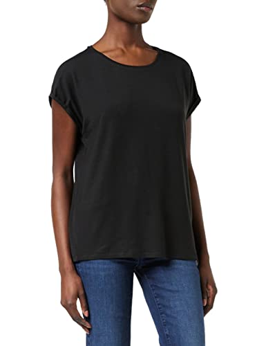 Vero Moda Vmava Plain Ss Top Ga Noos Koszulka Kobiety, czarny (czarny), L