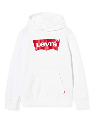 Levi's Kids LVB Batwing Screenprint bluza chłopięca 10-16 lat, biały, 10 Lat