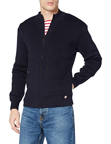 Armor Lux Męski kardigan Plouescat Hãritage Homme sweter, wielokolorowy (Navire 300), XL