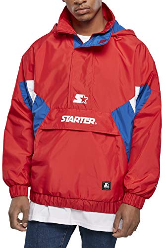 STARTER BLACK LABEL Męska kurtka startowa, wiatrówka, czerwony/niebieski/biały, L