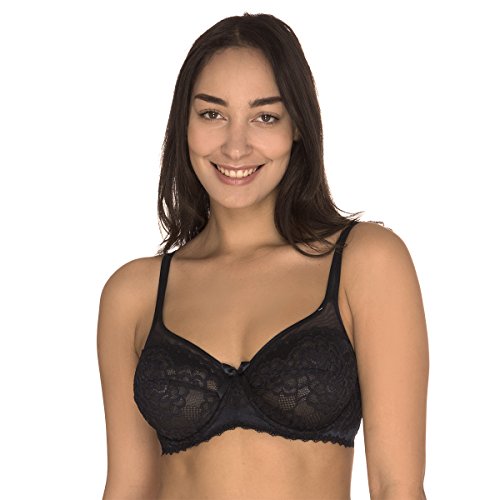 Sans Complexe Damski biustonosz z fiszbinami, Czarny (Noir Flq), 90F