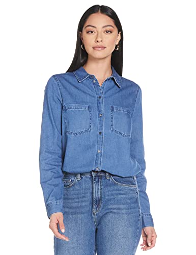 VERO MODA Damska bluzka Vmmila Ls Long Shirt Mix Ga Noos