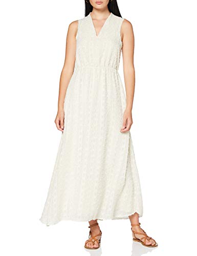 VERO MODA Sukienka damska Vmlykke S/L Ankle Dress WVN Ce, brzoza, XS