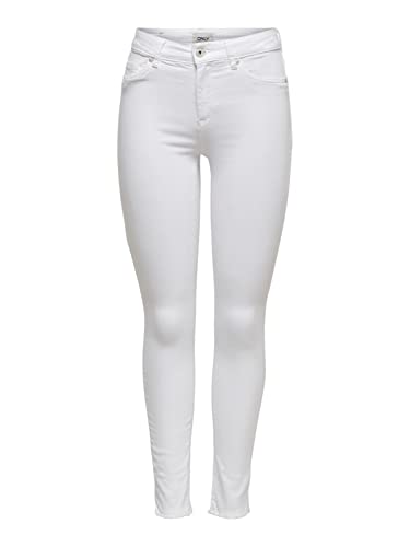 ONLY NOS Jeansy damskie skinny, Biały (biały biały), S