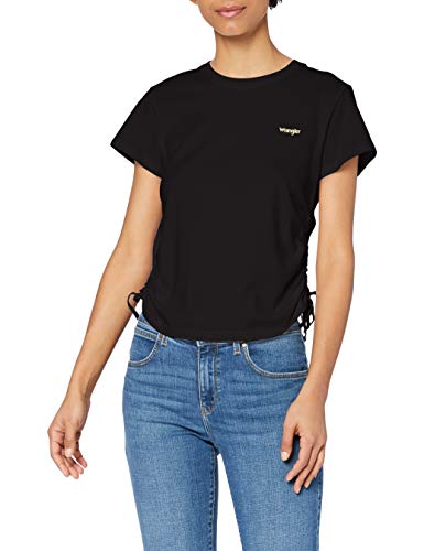 Wrangler Koszulka damska Scrunchie Tee T-Shirt, Faded Black, M