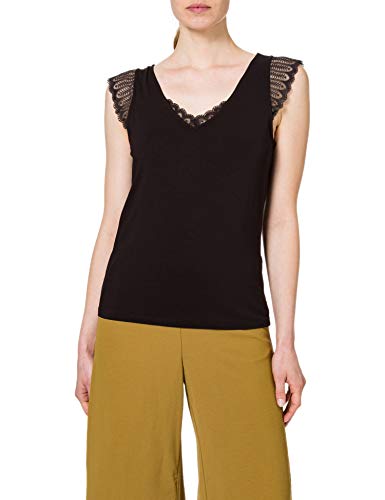 Vila Damskie spodnie Virasha Hwrx Cropped Wide Pant-Noos, Butternut, 44 PL