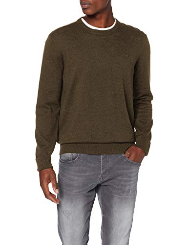 Schott NYC Sweter męski, Brązowy, M