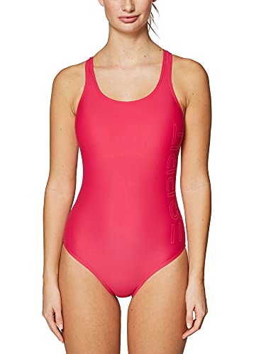 ESPRIT Damski kostium kąpielowy Ocean Beach Logo, 660/różowy fuksja, 44