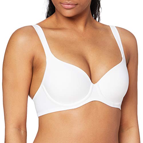 Triumph Damski nowoczesny biustonosz Soft+Cotton Wp z pełnymi miseczkami, biały, 75C