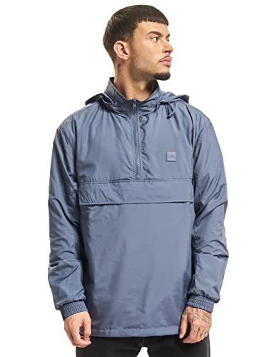 Urban Classics Kurtka męska Windbreaker z kieszenią na kaptur – Hidden Hood Pull-Over Jacket, Styl vintage., S