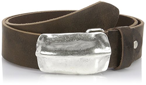 MGM Sirano pasek unisex, Brązowy (Dkl.Braun-Flammt 3), 90 cm