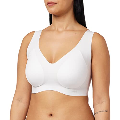 Sloggi Bralette Zero Feel Ex Damski Biustonosz Sportowy, Biały, XS