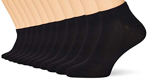 Fm London Mężczyźni Bamboo Trainer Stopki, Czarny, 39-42 EU