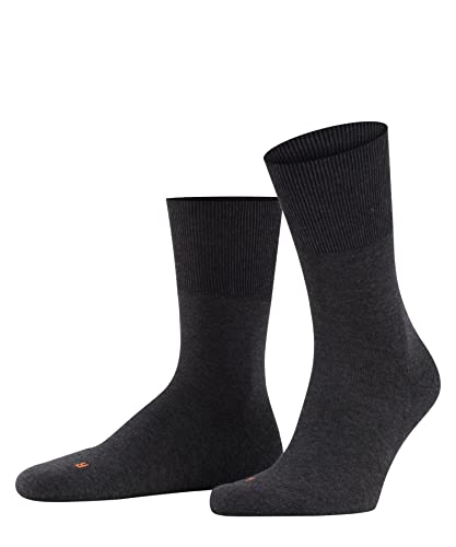 FALKE Uniseks Skarpety Run U SO Bawełna jednokolorowe 1 Para, Szary (Dark Grey 3970), 46-48