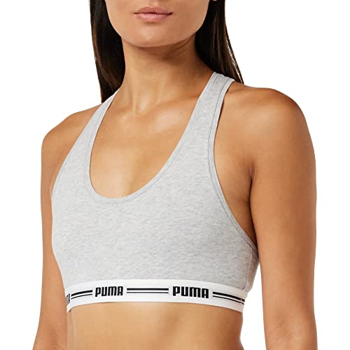 PUMA Iconic Racer Back Top damski, szary melanż, M