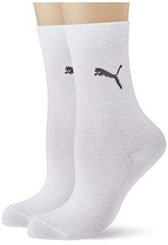 PUMA Skarpety dziecięce, uniseks (2 sztuki), biały, 31-34