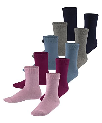 ESPRIT Uniseks - dzieci Skarpety Solid Mix 5-Pack K SO Bawełna jednokolorowe 5 Pak, Wielokolorowy (Sortiment 0010), 27-30 (3-6 lata)