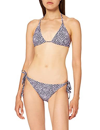 Urban Classics Damskie bikini, damski zestaw bikini, wiązany, dwuczęściowy kostium kąpielowy dostępny w 3 wariantach, rozmiarach XS-XL, Pinkleo, L