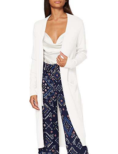 Vila Kobiety Viril Long L/S Knit Cardigan - Noos Kardigan, White Alyssum, M